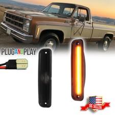 Smoked Amber LED Side Marker Lights 73-80 GMC Chevy Pickup Blazer Suburban Jimmy