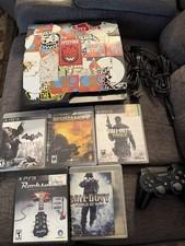 Sony PlayStation 3 Slim 160GB Home Console - Black (CECH-2501A) With Games