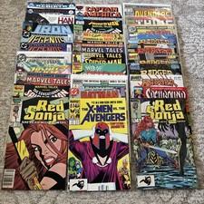 30 Different Vintage Comics Red Sonja Spiderman etc. Reader copies.