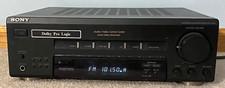 Sony STR-V200 A/V Receiver AM FM Stereo Powers On Untested Parts Only