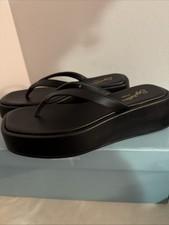 Seychelles Womens Sunflower Black Platform Sandals - Size 6 - New With Box