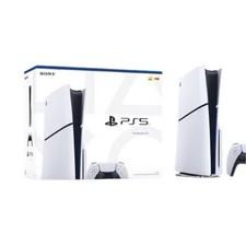 Sony PlayStation 5 Slim Disc Edition 1TB White Console with DualSense Controller
