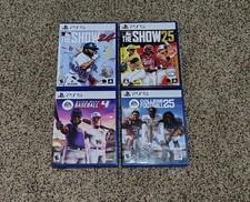 Lot Of 4 PS5 Sports Games Baseball Football Pre Owned Good Condition