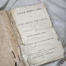 1852 Uncle Tom's Cabin by Harriet Beecher Stowe Paperback AS IS Book RARE Copy