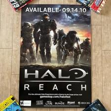 HALO REACH Video Game HUGE 33x48 Store Display Sign 2010 Bungie XBOX 360 Promo