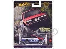 DATSUN KING CAB BAJA CUSTOM PICKUP #720 WHITE DIECAST MODEL BY HOT WHEELS HRV71