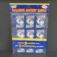 Pokemon Exclusive Mystery Bundle 9 Cards Standard Size with 1 Holographic