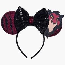 NEW Disney Lion King SCAR Mickey ears RED Headband VILLAIN SCRATCH MARKS