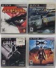 PS3 4 Game Lot - COD Black Ops 2, Devil May Cry, God of War 3, Shift 2 Unleashed