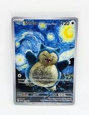 ✨Pokemon Snorlax Starry Night Van Gogh ACG Art Black Star Promo Card