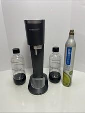 SodaStream Carbonated Soda Maker With 1 Empty CO2 Cylinder & 2 Bottles