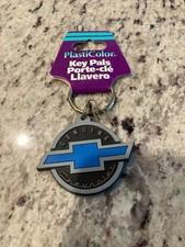 Vintage Chevy Bowtie Rubber Retro Key Ring / Chain NEW WITH TAG