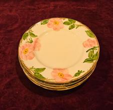 Franciscan England Desert Rose Set of 5 Plates 7-3/4"