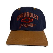 Vintage Chevrolet Racing Navy Blue SnapBack Hat Embroidered