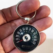 Vintage 1957 Chevy Bel Air 210 120 MPH Speedo 1.2" Diameter Keychain