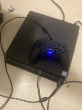 Sony PlayStation 4 Slim Black Console with USB Controller, Wi-Fi, Internet