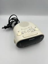Sony White Dream Machine ICF-C318 AM/FM Clock Radio Dual Alarm Tested Working!