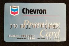 Chevron Gasoline credit card exp 2001. Our cc569