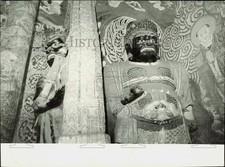 1984 Press Photo God of War statues in Datong, China - lra97285