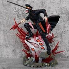 37cm Chainsaw Man Denji Pochita Statue Action Figure Model Ornaments Toy Model