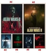 Alan Wake II Horror Game Poster Collection Dark Thriller Art
