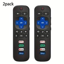 2 Pack Replacement Remote FIT For ROKU TV TCL/Sanyo/Element/Haier/RCA/LG/Philips