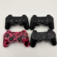Lot of 4 Sony PlayStation 3 DualShock 3 Controllers Black CECHZC2U - FOR PARTS
