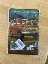 NEW Metal Sign - 1967 Ford Bronco - Vintage Look Reproduction 12 X 8 Inches