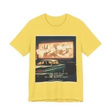 Retro 60s Drive-In Movie T-Shirt Vintage Car Theater Sarcastic Slogan Graphic