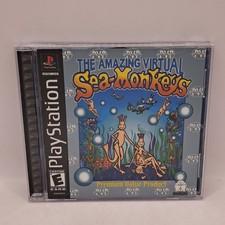 Amazing Virtual Sea-Monkeys (Sony PlayStation 1, 2002) CIB Complete TESTED - VG
