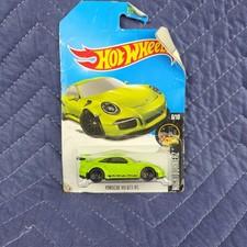 2016 Hot Wheels Porsche 911 GT3 RS~ Lime Green~ Nightburnerz~ 117/365
