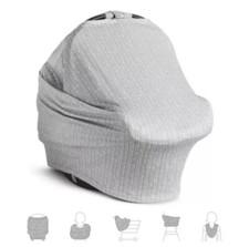 Munchkin Brica XtraGuard 5-in-1 Car Seat Cover and Nursing Cover, Grey, 28x33IN.