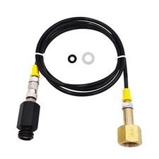 Soda Stream CO2 Tank Cartridges CGA320 Adapter Hose with 60inch Black