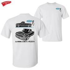 Chevy Cheyenne Truck Graphic T-Shirt, Classic Chevy Cheyenne Pickup 