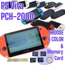 PS Vita PCH-2000 Sony PlayStation Console +Charger Select Rank Card SHIP FROM US