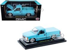 1988 GMC SIERRA 1500 CUSTOM PICKUP LIGHT BLUE 1/24 DIECAST BY M2 40300-140 B