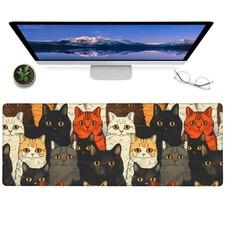 ainori Vintage Cat Gaming Mouse Pad – 12x31.5in Non-Slip 12x31.5in, 