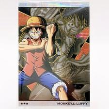 Luffy One Piece SR 10-01 Holo Wafer Card Jump Anime Manga Toei Bandai Japanese