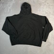 Fear of God Essentials Hoodie Mens Extra Large Black Spell Out Logo Sweatshirt