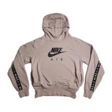 Nike Air Hoodie BV5132 218 Women's Medium Taupe Graphic Center Swoosh 5173