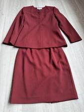 Kasper A.S.L. Petite Burgundy Skirt Suit 2P | Professional Office Set
