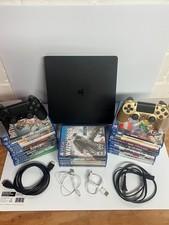 PS4 Playstation 4 Slim 500GB Bundle Huge Lot 25 games w/cords & controllers