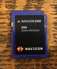 NAVIGON 2100 GPS Navigation MAPS MEMORY CARD SD Lower 48 States