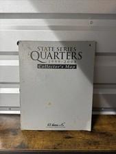 H.E. Harris State Series Quarters Collector's Map 1999-2008 with coins!!!