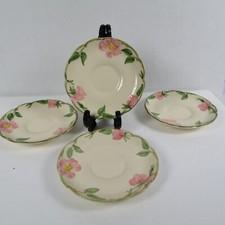 Vintage Franciscan Desert Rose Saucer for Flat Cup5 3/4 in SET OF 4