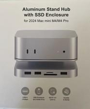 GEWOKLIY Mac mini M4 Dock, Aluminum Stand and Hub for Mac mini