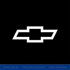 Chevy Bowtie Logo Vinyl Decal Sticker | Chevrolet Truck Car Window Graphic