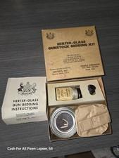 Vintage HERTER-GLASS Gunstock Bedding Kit ORIGINAL BOX Liquid Glass