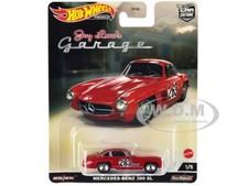 MERCEDES-BENZ 300 SL #263 RED WEATHERED DIECAST MODEL BY HOT WHEELS HCK07