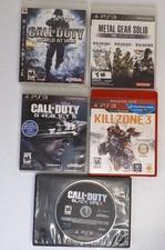 PS3 Game Lot Bundle Kill Zone 3, Call Of Duty World War, Metal Gear Solid Collec